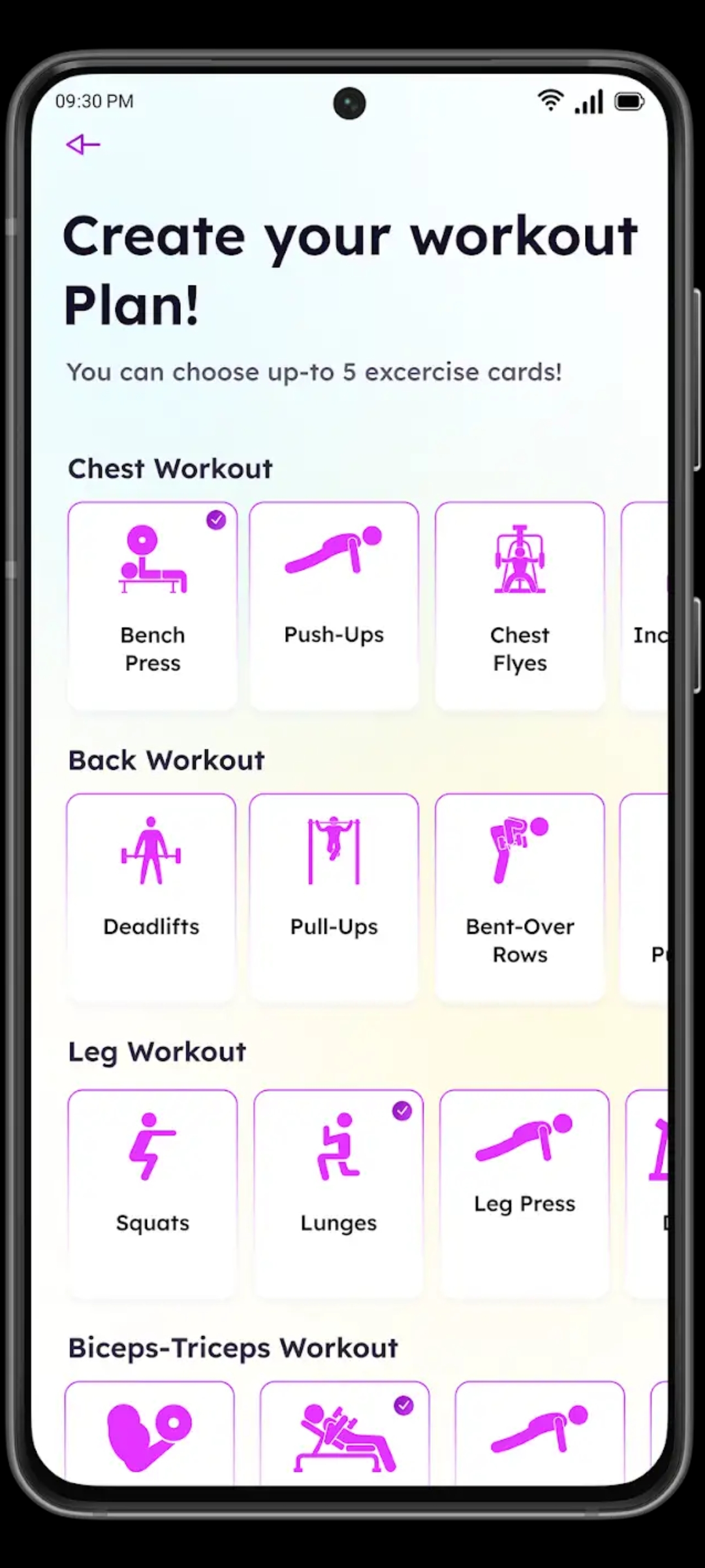 Spotlifts workout plan